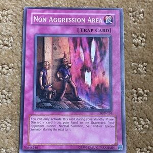 Yu-Gi-Oh! Non Aggression Area Trap Card - Purple